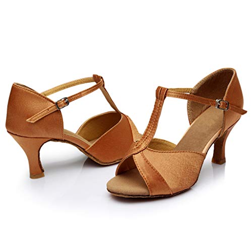 Dorical Zapatos de Baile Latino para Mujeres Rendimiento Salsa Fiesta Zapatos Baile Tacón Alto, Modelo Zapatos Baile Latino para Mujer Zapatos de Tango Salsa Samba Vals Baile de Salón
