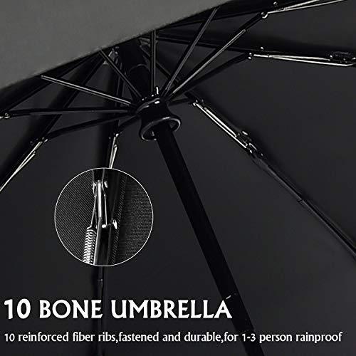 DORRISO Lujoso Automático Abrir/Cerrar Plegable Paraguas Protección de la Nieve Impermeable Real Mango de Madera Viajar Negocio Paraguas J-Mango Amarillo