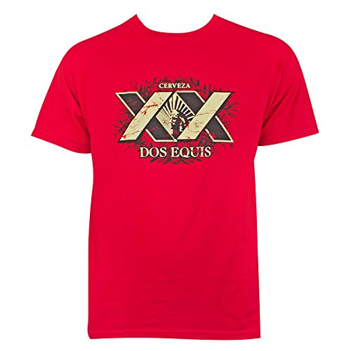 Dos Equis XX - Camiseta con Logo - Rojo - Medium