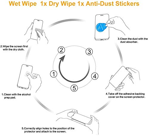 DOSNTO 3 Pack Protector de Pantalla para Motorola Moto G8 Power Lite, Cristal Templado, Dureza 9H, Resistencia al Desgaste, Resistencia al Rayado, fácil de Limpiar, Sin Burbujas, Funda Compatible