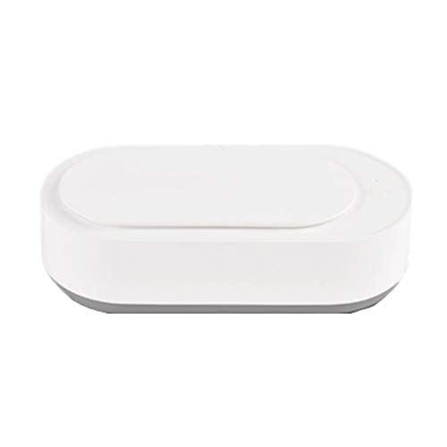DQM Máquina de Limpieza ultrasónica portátil, Limpiador de Joyas, para Anillos, anteojos, Relojes, Monedas, Herramientas, maquinillas de Afeitar, Pendientes, Collares, dentaduras postizas,
