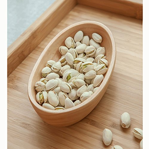 DQMSB Plato de Aperitivos Plato de Fruta Seca Plato Simple de Madera Maciza Plato de Aperitivo Plato de nueces Plato de Caramelo