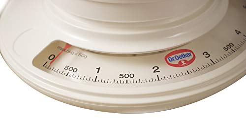 Dr. Oetker 1534 - Báscula de Cocina analógica, diseño Retro