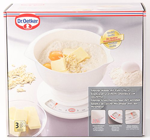 Dr. Oetker 1534 - Báscula de Cocina analógica, diseño Retro