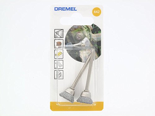 Dremel 442 EZ Speedclic - Cepillo de acero al carbono, Accesorio para herramientas rotativas, Diámetro de trabajo 13 mm, 15.000 RPM máximas