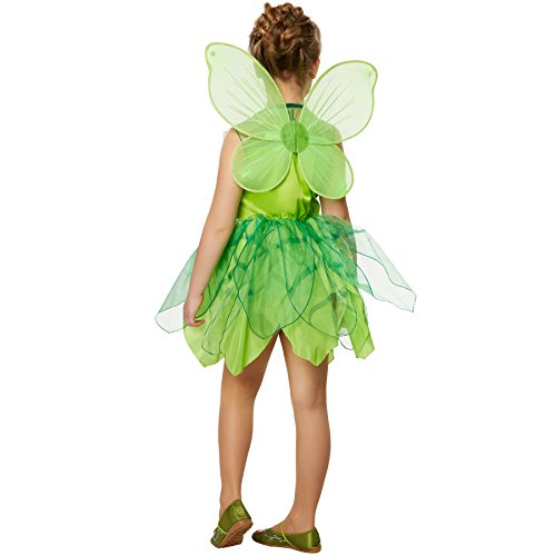 dressforfun 900345 Disfraz para Chica Hada del Bosques, Falda con Forma de Hoja, Flor bellamente Diseñada a la Altura de la Cadera (152 | no. 301714)