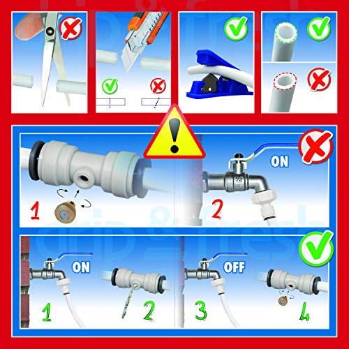 Drip&Fresh C5121 C5121-Kit Completo de nebulización para terrazas y Patios. Incluye Programador analógico por Segundos y 8 nebulizadores, Azul