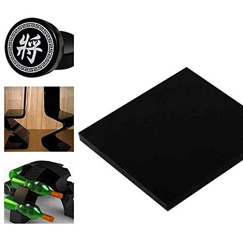 DSFHKUYB 2/3 mm plexiglás Negro Brillante Acrílico láminas de plástico 2 tamaños para Seleccionar (420 mm X 297 mm / A3),Thickness: 3mm