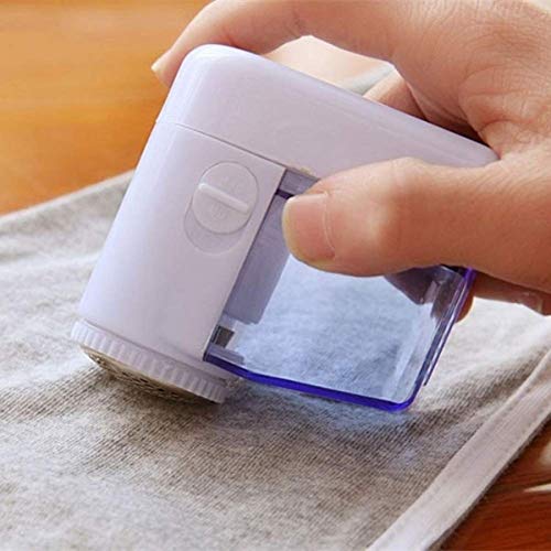 Ducomi - Quitapelusas eléctrico portátil - Afeitadora rápida y eficaz de pelusas, pieles y bolitas de lana para jerséis, suéteres de lana, cachemira, sábanas y alfombras