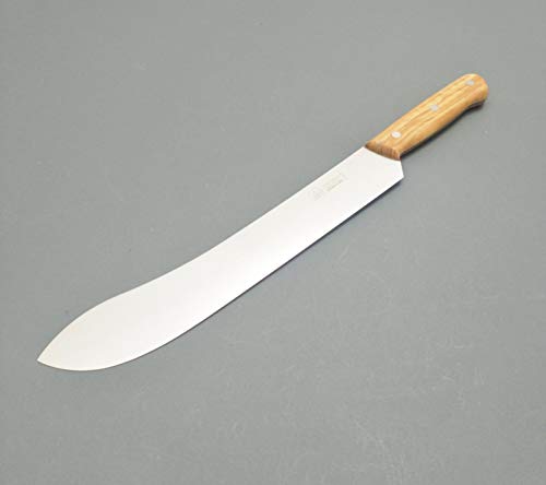 Due Buoi BBQ – Cuchillo de talla premium con hoja larga de 30,5 cm. Herramientas de acero inoxidable endurecido con mango de madera de olivo completo 3 remaches.