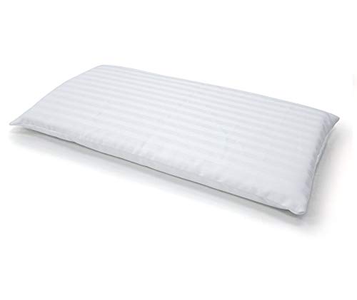 Duérmete Online Almohada Cuna Anti-ahogo de Fibra con Funda de Algodón-Totalmente Hipoalergénica y Transpirable-Recomendada para Bebés, 50x24