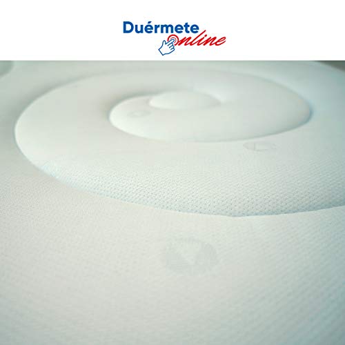 Duérmete Online Colchón Viscoelástico Duo Reversible | Altura 25cm | Confort Máximo | Acolchado Exclusivo, Biogel, 90x190