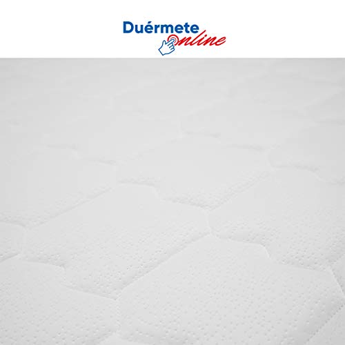 Duérmete Online Colchón viscoelástico Lyla Reversible (Cara Invierno-Verano) | Muy Transpirable | Fabricado en ESPAÑA, 80x180