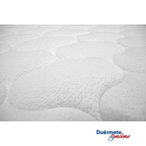 Duérmete Online - Colchón Viscoelástico Pocket Visco Reversible (Cara Invierno-Verano) Firmeza-dureza Alta, Muy Transpirable, 80x180