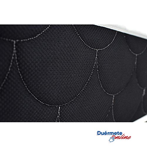 Duérmete Online - Colchón Viscoelástico Pocket Visco Reversible (Cara Invierno-Verano) Firmeza-dureza Alta, Muy Transpirable, 80x180