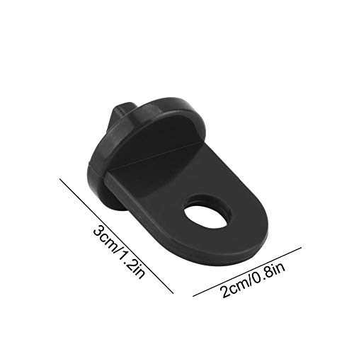 Duokon 10 Piezas de plástico Gancho de Efecto Invernadero para Colgar el Juego de para Colgar colgadores de Flores para Plantas Colgadores para invernaderos Herramienta Colgante(Negro)
