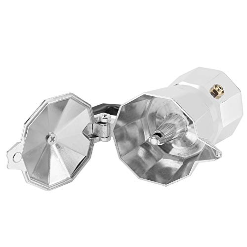 Duokon 30 ml 1 Taza de Aluminio Tipo Italiano Moka Pot Cafetera para café expreso Estufa para Uso en el hogar en una Estufa a Gas o eléctrica
