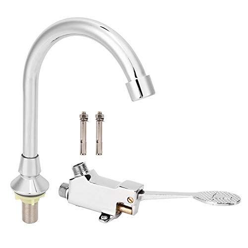 Duokon Conjunto de grifería de Lavabo para baño Medicina Laboratorio Lavamanos de Pedal Kit de Grifo de Agua Accesorio ampliamente Utilizado para inodoros Cocinas Baños Hospitales Lugares públicos
