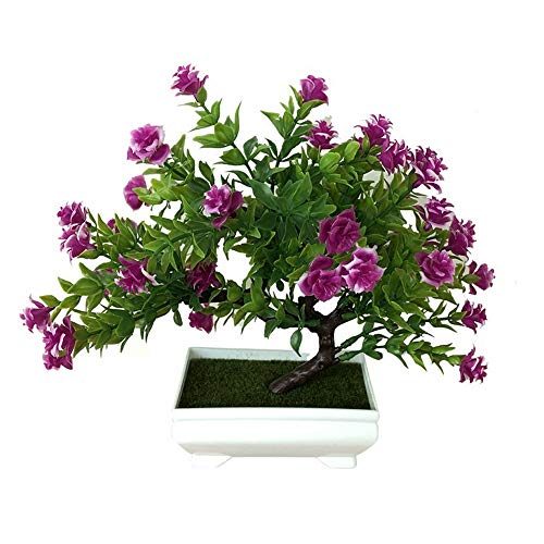 Duoying Simulado Planta en Maceta Rosa, decoración Personalizada, configuración de Moda, con Colorido para Decorar tu habitación, Oficina, Centro Comercial, Bodas, Fiestas