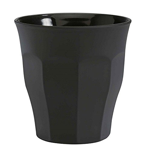 Duralex Picardie vasos de cristal (en tacto suave negro juego de 6 250 ml vidrio endurecido para bebidas calientes o frías
