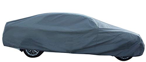 DWT-GERMANY – Funda protectora 100398 XL para coche, de invierno y verano, gris, 540 x 175 x 120 cm