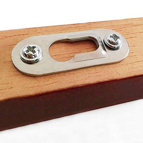 DXLing 30 Piezas Placa Colgante de Ojo de Cerradura Colgadores de ojo de Cerradura de metal 44 mm x 16 mm Percha de ojo de Cerradura Sujetadores con Tornillo para Enmarcar y Sujetar Elementos
