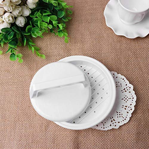 Dynamovolition Herramienta de Cocina de Cocina Multifuncional Forma Redonda Grado alimenticio PP DIY Hamburguesa Herramienta de Prensa de Carne Molde para Hacer Hamburguesas de Carne