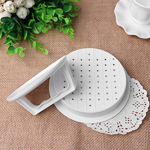 Dynamovolition Herramienta de Cocina de Cocina Multifuncional Forma Redonda Grado alimenticio PP DIY Hamburguesa Herramienta de Prensa de Carne Molde para Hacer Hamburguesas de Carne