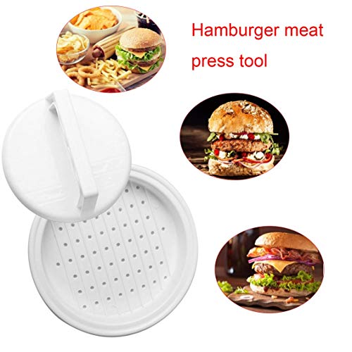 Dynamovolition Herramienta de Cocina de Cocina Multifuncional Forma Redonda Grado alimenticio PP DIY Hamburguesa Herramienta de Prensa de Carne Molde para Hacer Hamburguesas de Carne