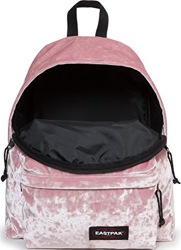 Eastpak Mochila Escolar y Casual Juvenil en Rosa Textura Terciopelo