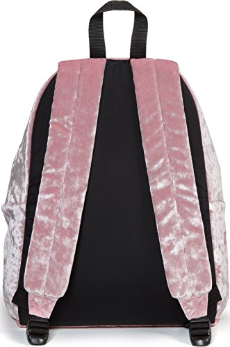 Eastpak Mochila Escolar y Casual Juvenil en Rosa Textura Terciopelo