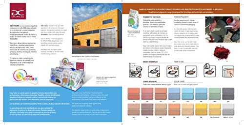 Easy Color pigmento Naranja 906 para cemento, mortero y hormigón (Óxido de Hierro) (Naranja 906)
