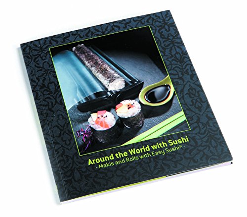 Easy Sushi Maletín y Libro Recetas, Negro, 28x5x32 cm