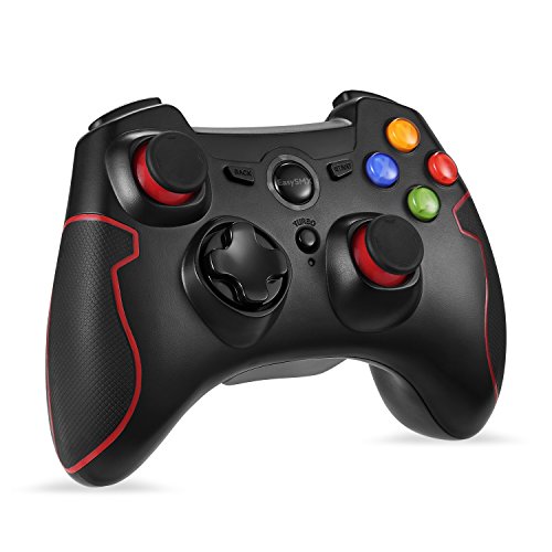 EasySMX Gamepad para PC, [Regalos Originales] Mando Inalámbrico PS3 Gamepad Wireless Compatible con Windows XP y Vista, Windows 7/8 /8.1/10, PS3, Android y Operación Rango hasta 10M