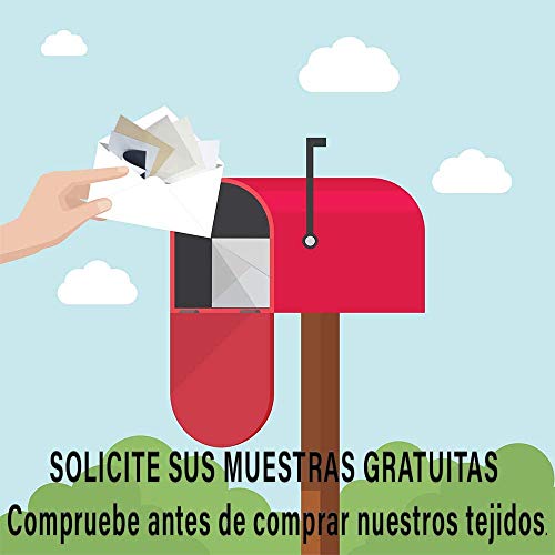 EB ESTORES BARATOS Cortina de Lamas Verticales Tecnoscreen/Bloqueo UV 70% con Transparencia. Lo ajustamos a su Medida Ancho x Alto. Color: Blanco. Medidas: 135cm x 200cm