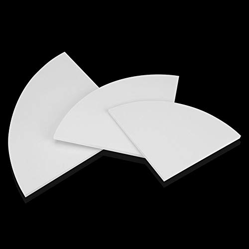ebtools estantería de pared angular – Juego de 3 estanterías flotantes estantería esquinera para salón dormitorio color blanco capacidad máxima: 10 kg