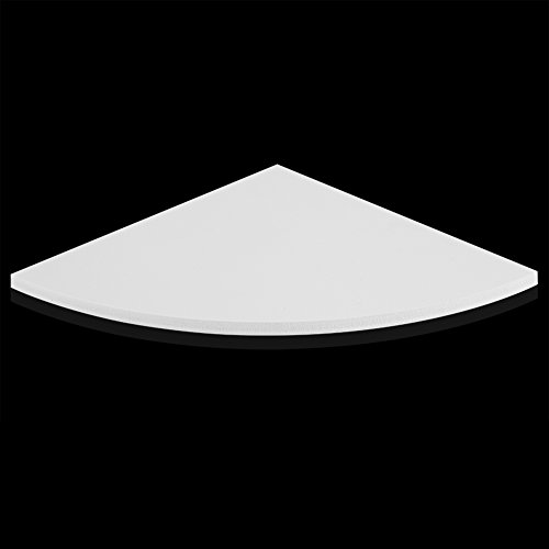 ebtools estantería de pared angular – Juego de 3 estanterías flotantes estantería esquinera para salón dormitorio color blanco capacidad máxima: 10 kg