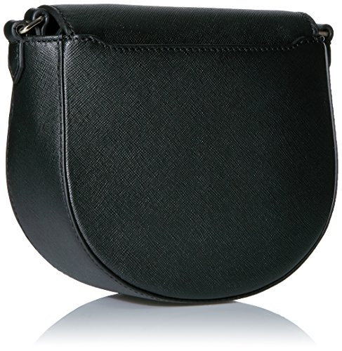 ECCO Iola Small Saddle Bag, Bandolera, bolso de mano para Mujer, Negro (Black), 7,5x15x31 cm (W x H x D)