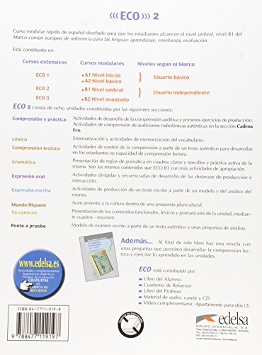 Eco B1+. Libro del alumno. Per le Scuole superiori: Eco 2 (B1+) - libro del alumno (Métodos - Jóvenes y adultos - Eco - Nivel B1)