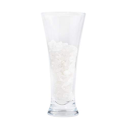 Eco-Fused Piedras de Cristal Pulidas Amatista y Cuarzo – Piedras Naturales con Formas Irregulares para Arte, Manualidades, Joyería, Decoración y Más – Decoración para Acuarios, Plantas y Velas