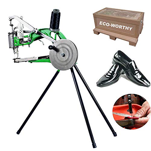 ECO-WORTHY Máquina de reparación manual de zapatos, Máquina de coser zapatos, Máquina de reparación de calzado