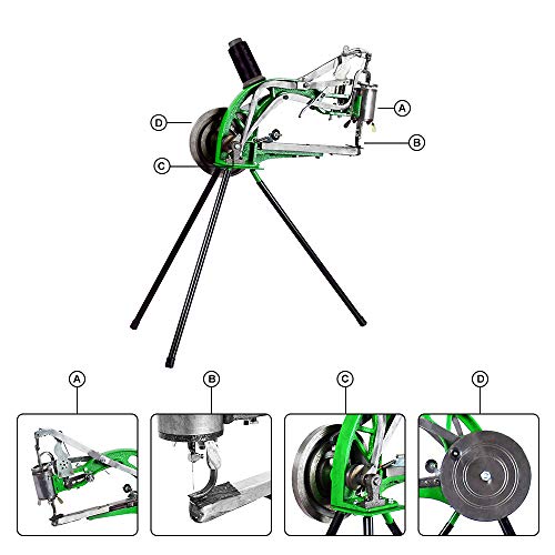 ECO-WORTHY Máquina de reparación manual de zapatos, Máquina de coser zapatos, Máquina de reparación de calzado