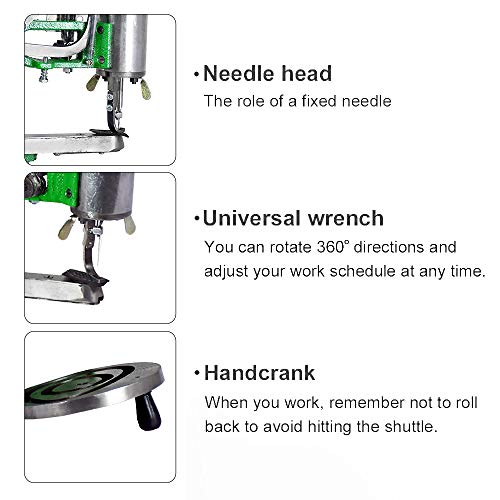 ECO-WORTHY Máquina de reparación manual de zapatos, Máquina de coser zapatos, Máquina de reparación de calzado