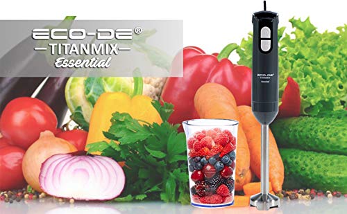 ECODE Batidora De Mano Titanmix,Batidora De Varilla, Cuchillas de Titanio (Titanmix Essencial)