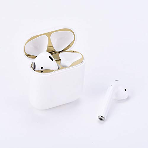 EdBerk74 Protector Antipolvo de Metal para Apple AirPods Funda Cubierta Accesorio Protección Pegatina Protección de la Piel AirPods de virutas de Metal de Hierro