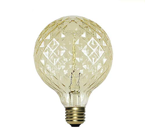 Edison Bombilla Tungsteno Filamento Bombilla De Tungsteno G95 Bombilla De Tenis E27 Retro En Forma De Piña 40W Bombilla Halógena Halógena En Forma De 40W