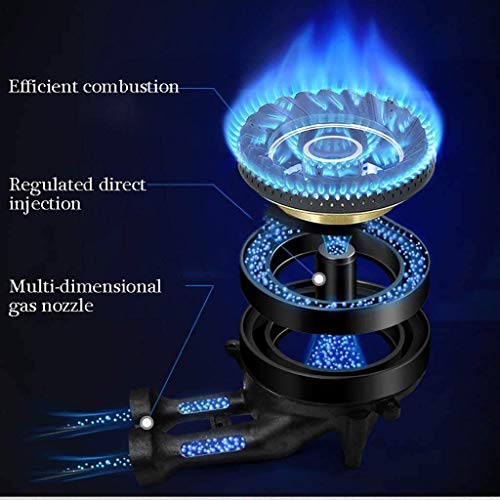 Eficiente y duradero de gas placa de cocción de sobremesa estufa a gas, Embedded individual Cocina, 5,0kW de potencia de fuego (Color: Plata, Tamaño: NG) QIANGQIANG (Color : Silver, Size : NG)