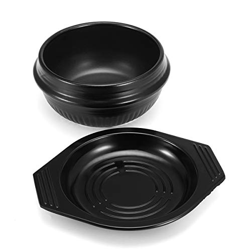 EgBert Coreano Dolsot Bowl Gran Tamaño Barro Olla De Piedra Bibimbap Cocina + Trivet Set Rice Bowl - 16