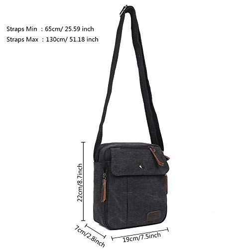 EGOGO Bolsos Hombres Mensajero Bolso de Hombro para Hombre E407-1