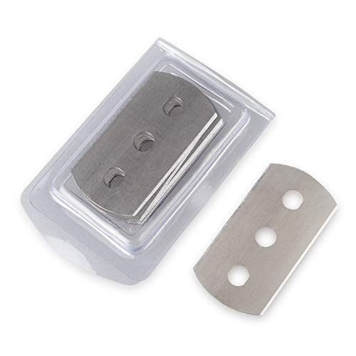 Ehdis - Cortador de película de vinilo con 10 cuchillas reemplazables de acero inoxidable de doble filo y 3 fieltros de PTFE